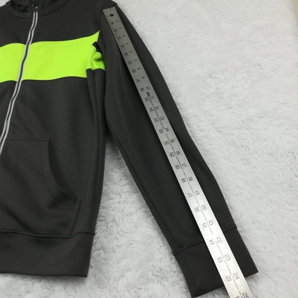 Under Armour Womens Jacket Athletic Hero Full Zip Lightweight Gray Green S - Picture 4 of 10